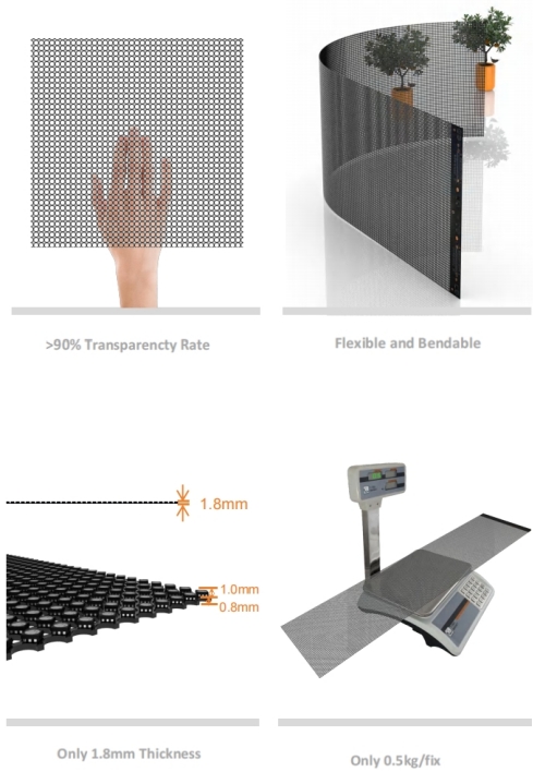 key feature of transparent led display