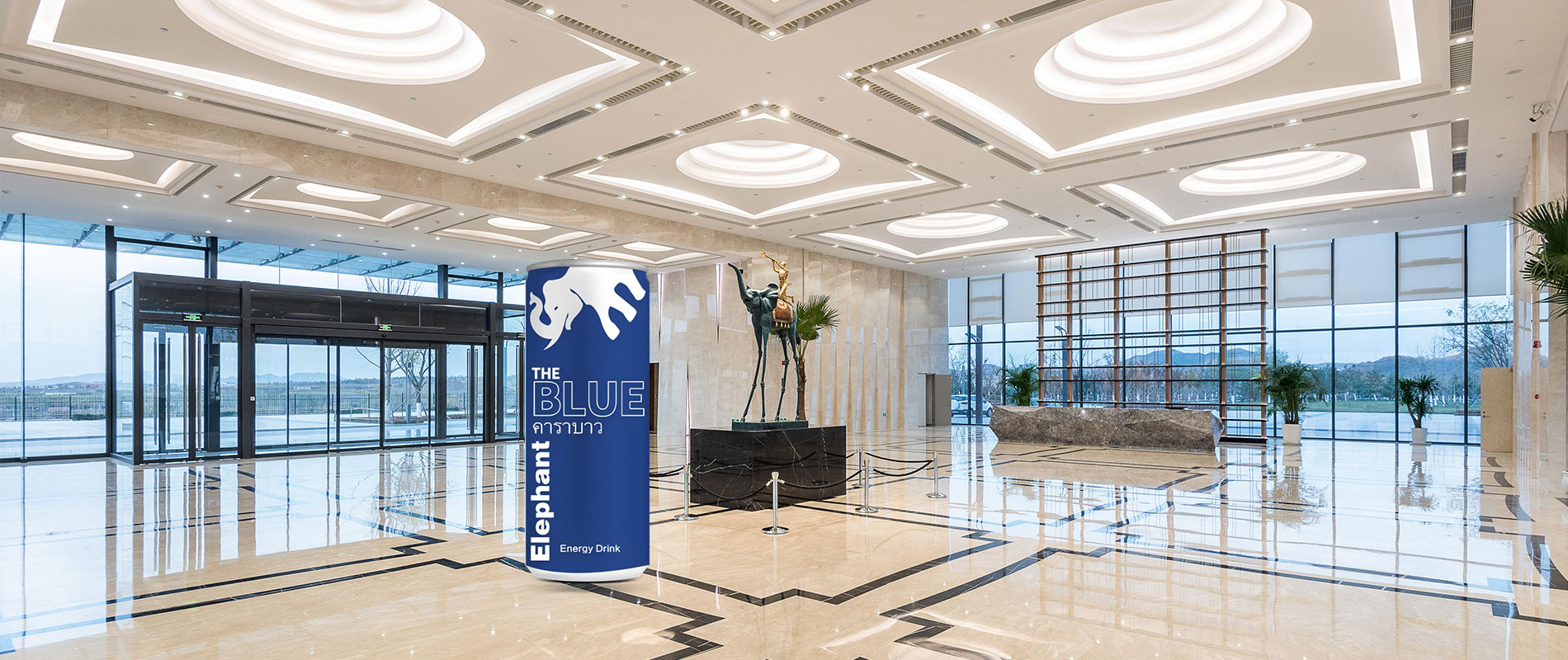 INVISIA banner3 led can display drink ads