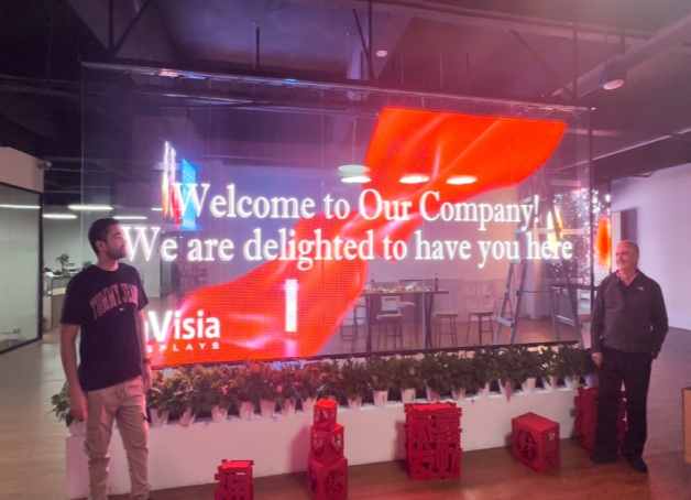 LED display in company