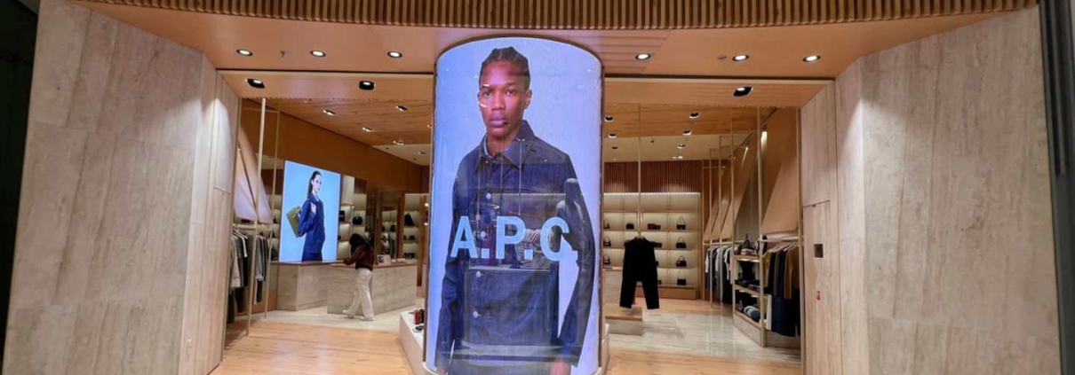 A.P.C. holographic LED case