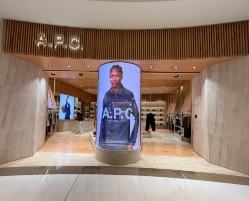 A.P.C. holographic LED case