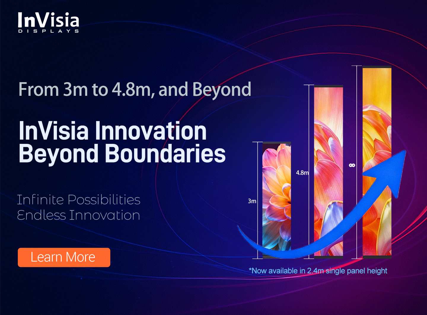 InVisia ultra-tall holographic LED Panel