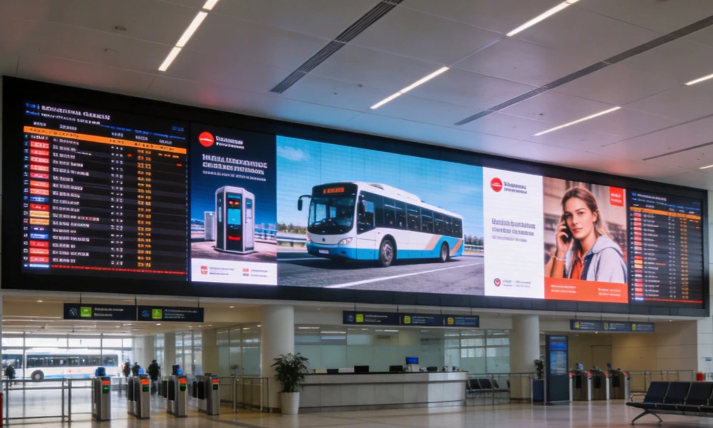 LED Displays for Station Waiting Halls LED Displays for Station Waiting Halls