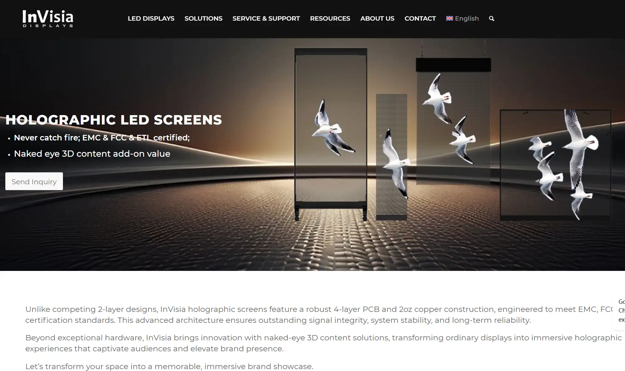 representative LED displays manufacturer-InVisia Displays