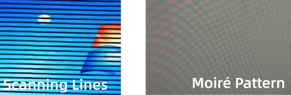 Moiré Pattern vs scanning lines
