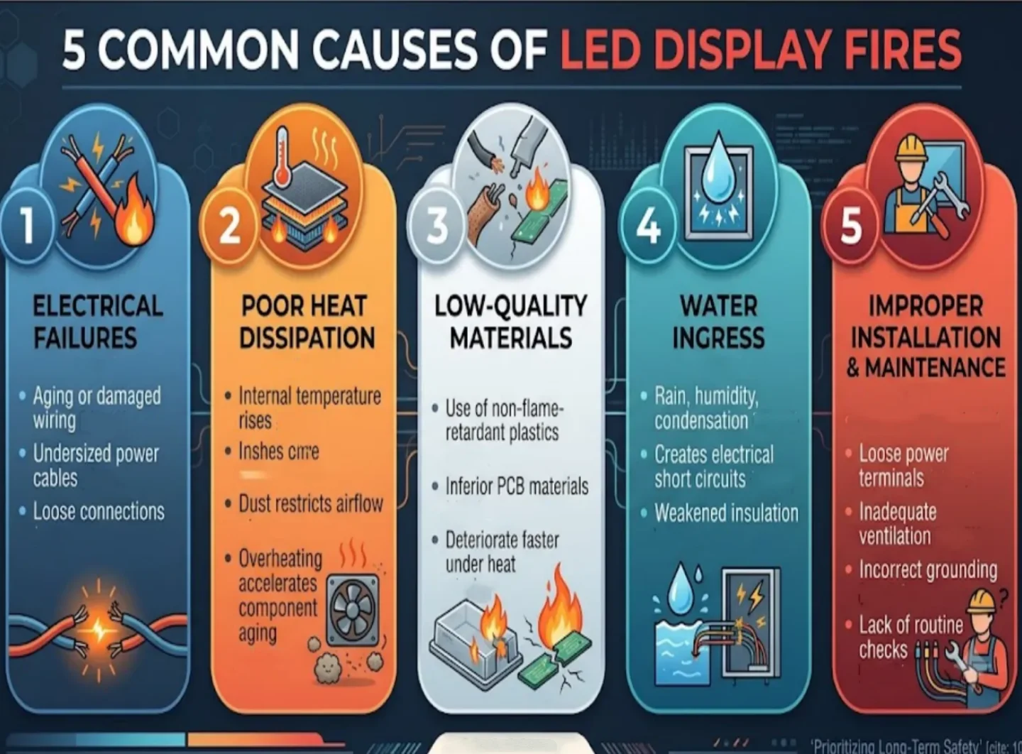 The Most Common Causes Of LED Display Fires