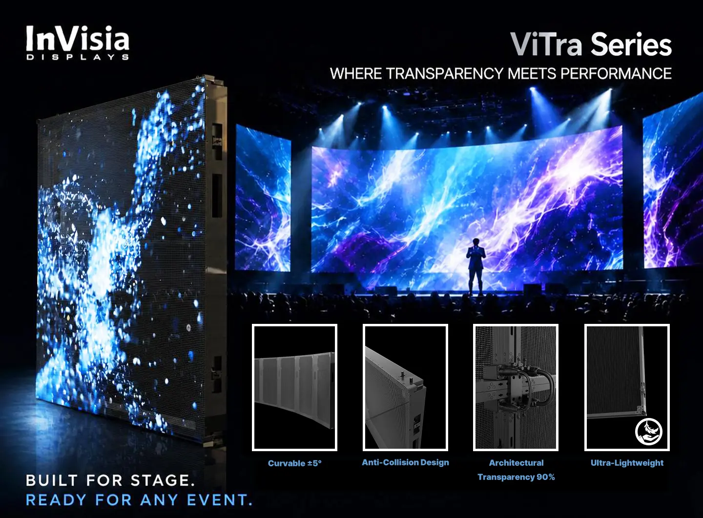 Transparent Rental LED Screen InVisia ViTra