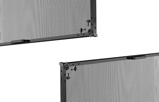 transparent LED mesh ViTra Lite protection corner transparent LED mesh ViTra Lite protection corner